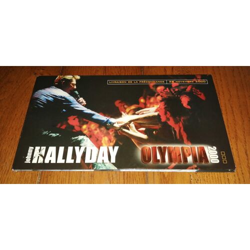 Coffret Long Box Collector Johnny Hallyday " Olympia 2000 " Coffret 3 Volets En Édition Long Box + Cd Sérigraphié
