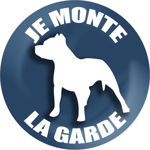 Je Monte La Garde - 15cm - Sticker/Autocollant
