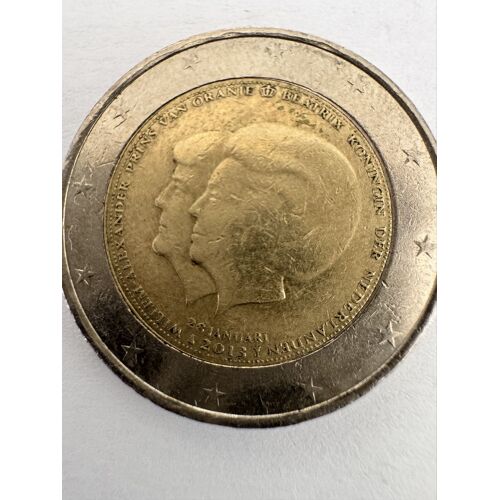 Jolie Pièce Commémorative De 2 Euros Néerlandaise