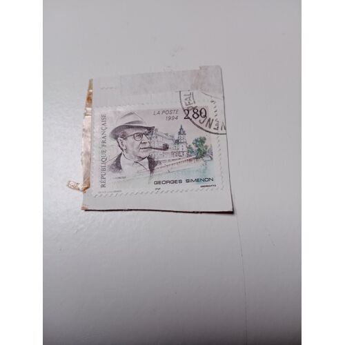 Timbre France Oblitéré 2,80 Yvert N° 2911 Hommage À Georges Simenon (1903-1989). Émission Conjointe Belgo-Franco-Suisse. De 1994 +