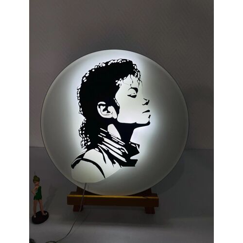 Lampe / applique murale / cadre LED inspiré de Michael Jackson – Veilleuse déco personnalisée