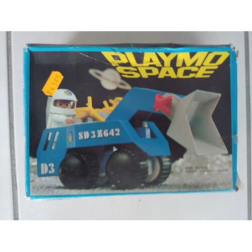 3557 PLAYMOBIL VINTAGE PLAYMOSPACE : Véhicule spatiale / Chargeuse Lunaire