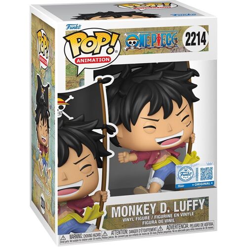 Figurine Funko Pop! | One Piece | Luffy Avec Drapeau