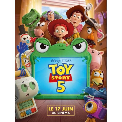 Toy Story 5 Véritable Affiche De Cinéma Pliée - Format 120x160 Cm - 2026