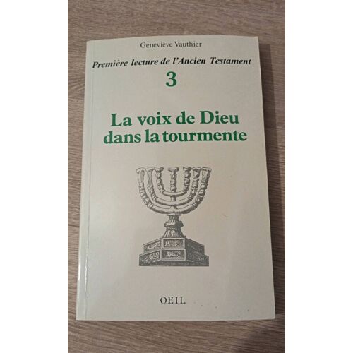 Première Lecture De L'Ancien Testament 3 La Voix De Dieu Dans La Tourmente