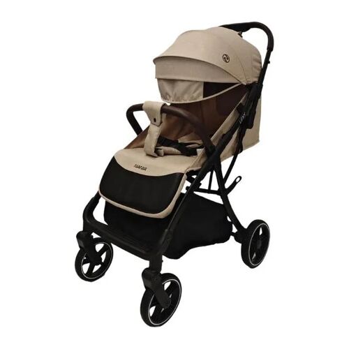Poussette Canne Compacte Nania Lexy Beige 4 Roues 7,5 Kg Avec Pare-Pluie Et Protège-Jambes
