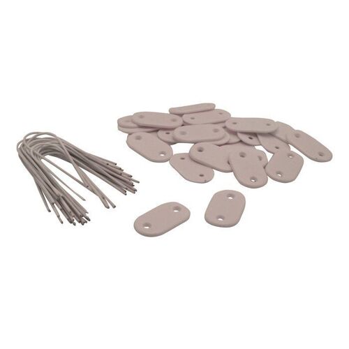 Kit De Fixation Nature Taupe X26 Pour Canisses Et Brise-Vue