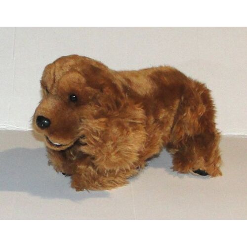 peluche chien cocker marron anima doudou chiot 27 cm