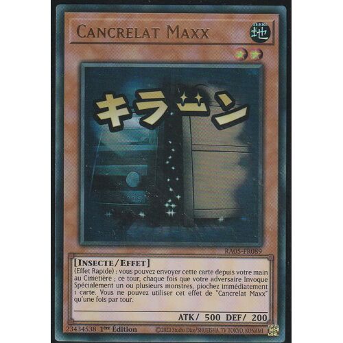 Carte Yu-Gi-Oh - Cancrelat Maxx - Ra05-Fr089 - Ultra-Rare