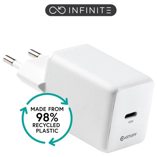 eSTUFF ES637046 chargeur d'appareils mobiles Smartphone Blanc Secteur Charge rapide Intérieure