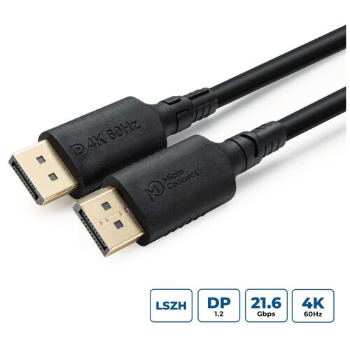 Microconnect MC-DP-MMG-500LSZH câble DisplayPort 5 m Noir