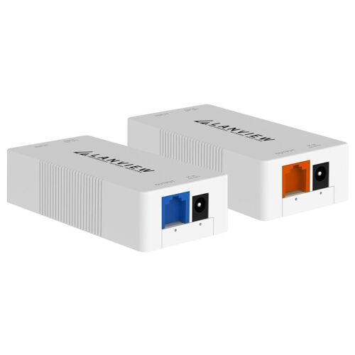 Lanview LVN-100MB-POE30W-EXTENDER-800M prolongateur réseau Blanc 100 Mbit/s