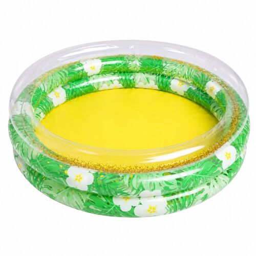 Piscine Gonflable Ronde Enfant 120 cm – Motif Citron – Bassin de Jeu Intérieur & Extérieur
