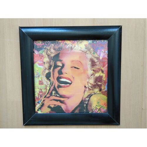 Affiche Poster Illustration Maryline Monroe Style Collage Arty Pop Art Et Cinema