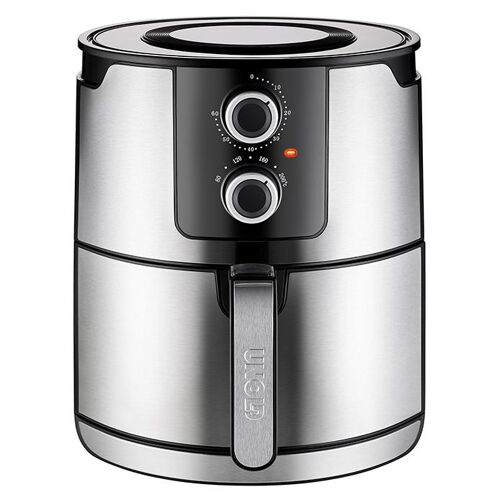 Unold 58655 friteuse Double 5 L 1400 W Friteuse d'air chaud Noir et Acier inoxydable
