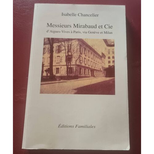 Messieurs Mirabaud Et Cie. Isabelle Chancelier