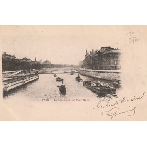 Paris Seine Vue Du Pont-Neuf