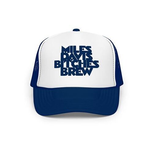 Casquette Trucker Marine Noname Panneau Avant Blanc Broderie « Miles Bitches Brew »
