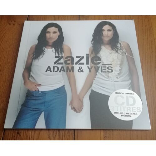 Cd Single Zazie " Adam & Yves " 3 Titres 2002 En Édition Collector Format 25cm 10" Mercury