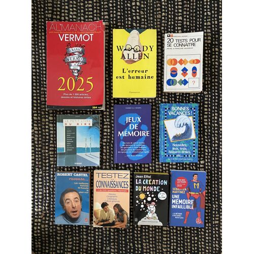 Jeux Tests Humour Lot 10 Livres Vacances