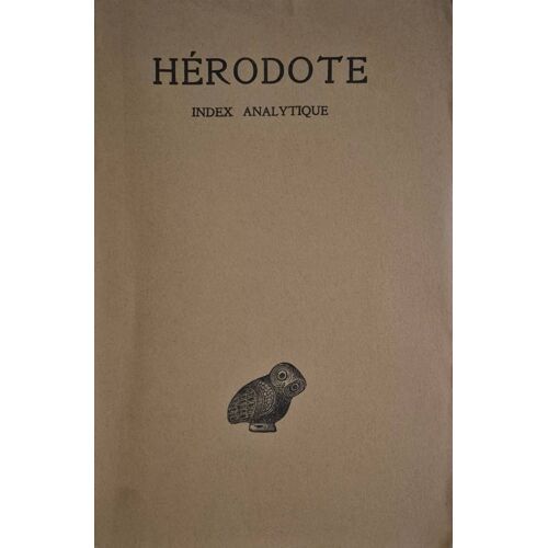Hérodote – Index Analytique – Collection Budé – Les Belles Lettres 1954