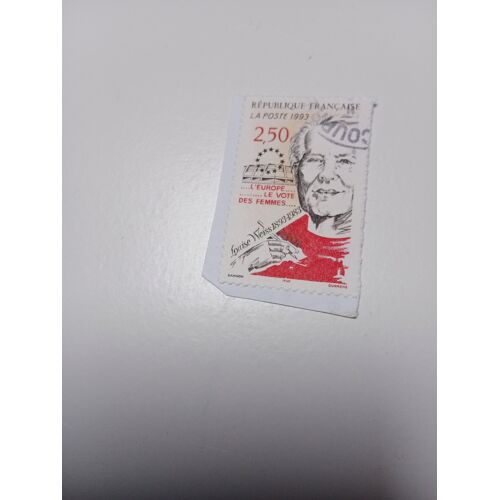 Timbre France Oblitéré 2,50 Yvert N° 2809 Centenaire De La Naissance Et 10e Anniversaire De La Mort De Louise Weiss (1893-1983), Écrivain Et Femme Politique. De 1993 +