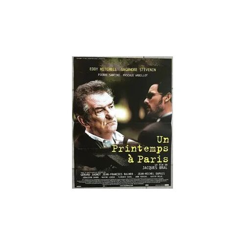 Un Printemps À Paris De Jacques Bral Avec Eddy Mitchell... - Affichette Originale De Cinéma Format 40 Cm X 60 Cm