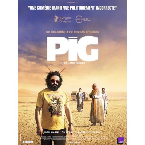 Pig De Mani Haghighi Avec Hasan Ma'juni, Leila Hatami... - Affiche Originale De Cinéma Format 120 Cm X 160 Cm