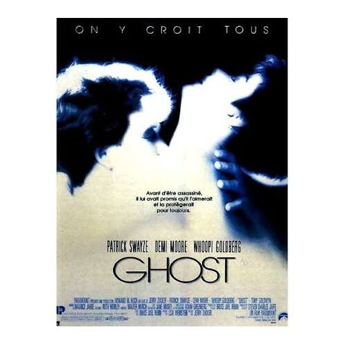 Ghost De Jerry Zucker Avec Patrick Swayze, Demi Moore...- Affiche Originale De Film Format 120 X 160 Cm