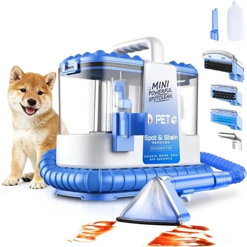 Shampouineuse Canapé 600W 18Kpa - Nettoyeur Tissu avec 500ml Solution & 5 Accessoires - Léger, Idéal Tapis, Escaliers, Voiture -¿.