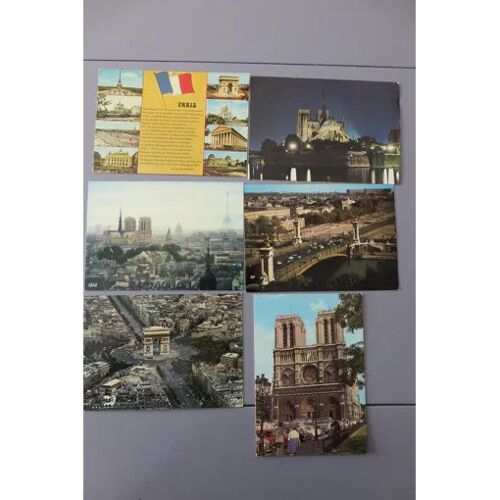 Lot De 6 Cartes Postales Anciennes De Paris