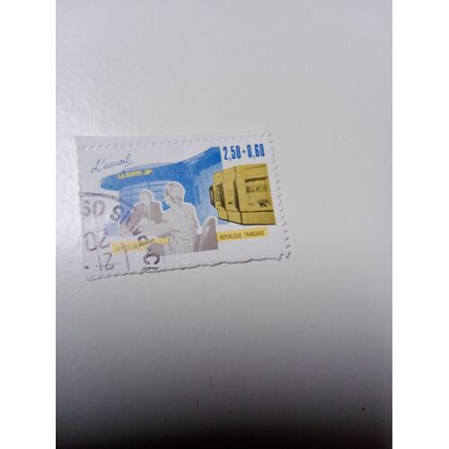 Timbre France Oblitéré 2,50+0,60 Yvert 2743 Journée Du Timbre Les Métiers De La Poste L'Accueil Des Usagers De 1992 +