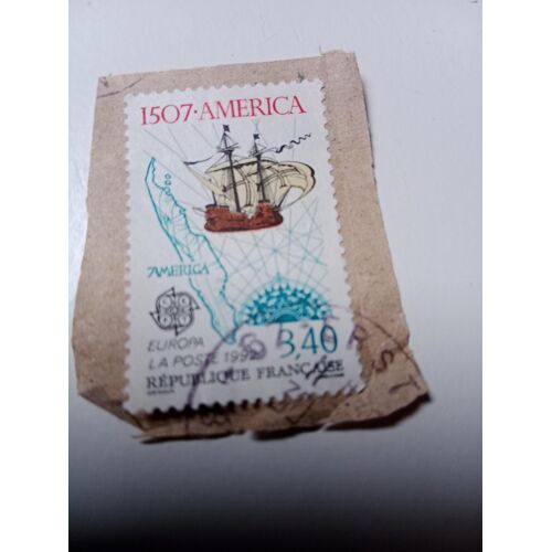 Timbre De France Oblitéré 3,40 Yvert N°2756 - Europa 1507 America -De 1992