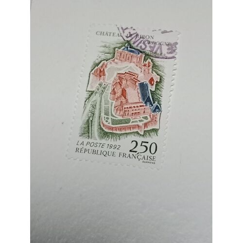Timbre France 2,50 Yvert N° 2763 Chateau De Biron Dordogne Oblitéré De 1992