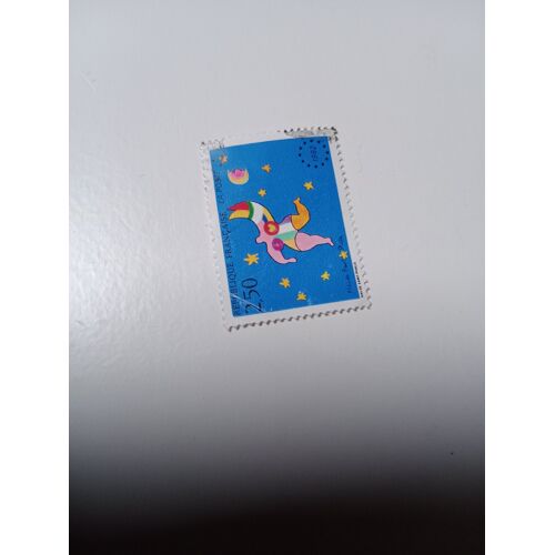 Timbre France 2,50 Mise En Vigueur Du Marché Unique Européen Yt N° 2776 Composition De Niki De Saint-Phalle Oblitéré De 1992 T
