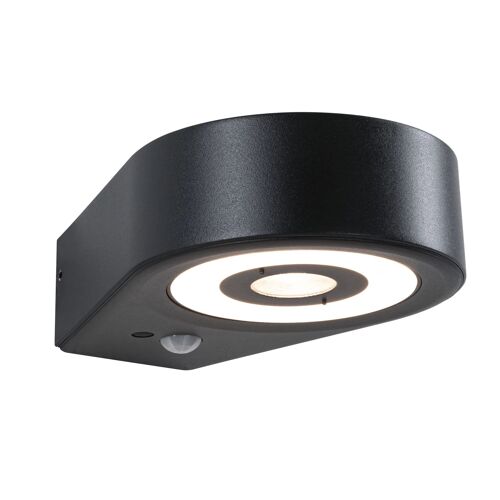 Applique D'extérieur Led Silma Détecteur De Mouvement Crépusculaire (Ir) Ip44 65x186 Mm 3000k 5,5w / 0,7w 600lm / 0lm 230v Anthracite Aluminium