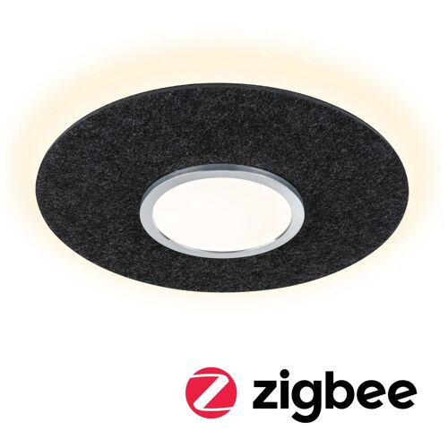 Plafonnier Led Smart Home Zigbee 3.0 Tulga Tunable White 1600lm / 0lm 19w / 9w Anthracite Gradable