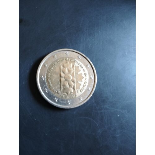 Monnaie Pièce De 2 Euros Rf 1918-2018 Bleuet De France Fleur De Mémoire