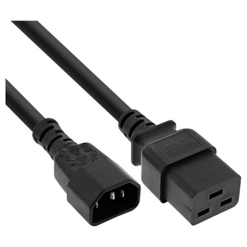 DLH - Câble d'alimentation - IEC 60320 C14 pour IEC 60320 C19 - 10 A - 2 m - noir