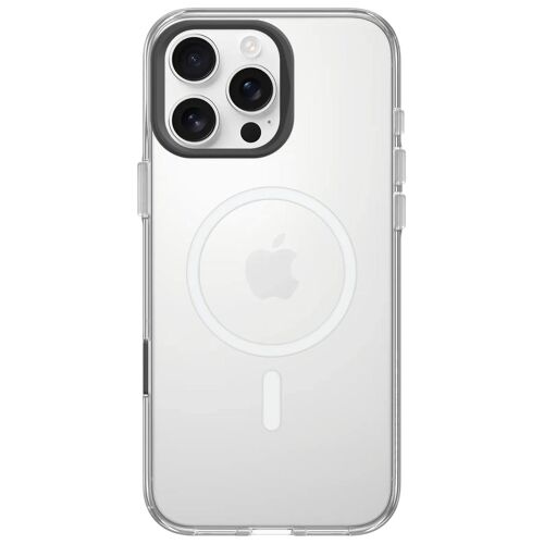 RhinoShield Clear - Coque de protection pour téléphone portable - anti-jaunissement - compatibilité avec MagSafe - aimant au néodyme, composé de polyester, élastomère thermoplastique (TPE) - transparent - pour Apple iPhone 16 Pro Max