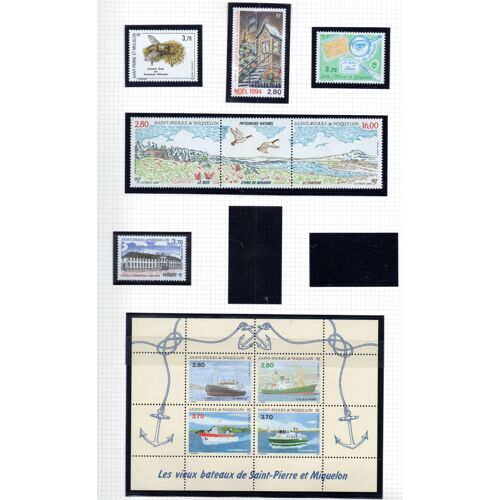 Timbres De Saint-Pierre-Et-Miquelon, N° 594, 608, 606, 604a, 607, Bf4