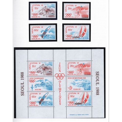Timbres De Wallis Et Futuna, N° 378 À 381 , Bf3