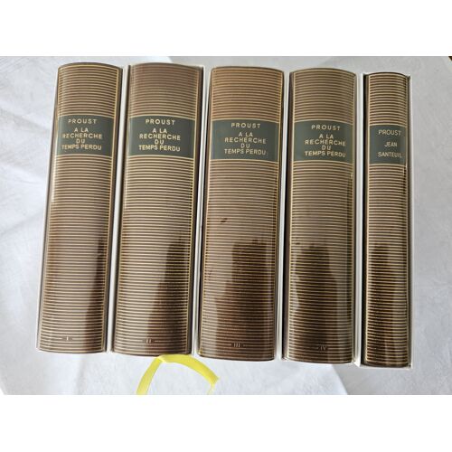 Bibliothèque De La Pléiade – Marcel Proust – Collection Complète (5 Volumes) – État Exceptionnel