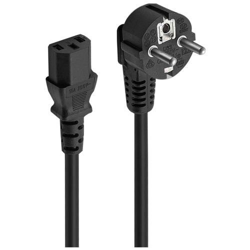 Ewent EC1920 câble électrique Noir 1,5 m Prise d'alimentation type F Coupleur C13