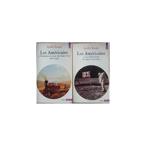 Les Américains - André Kaspi Tomes 1 Et 2 - Format Poche -Collection Points - Série Histoire