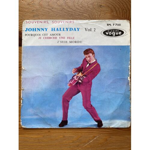Johnny Hallyday Vol.2 "Souvenirs Souvenirs" - Vinyle 45t Ep (Bon Etat)
