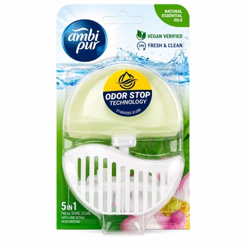Ambi Pur - Kit Bloc WC 5-en-1 - Bambou & Lotus -