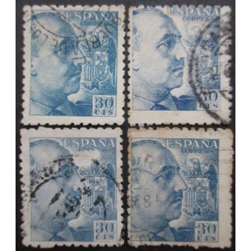 Espagne N°682 X 4 Oblitéré
