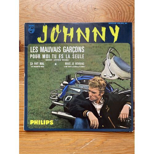 Johnny Hallyday "Les Mauvais Garçons" - Vinyle Ep (Bon Etat)