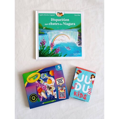 Lot De 3 Articles Mac Donald S Livre Disparition Aux Chutes Du Niagara Kit Coloriage Colorier Espace Crayola N°5 Jeu Judukids Mc Do Happy Meal Donalds Donald